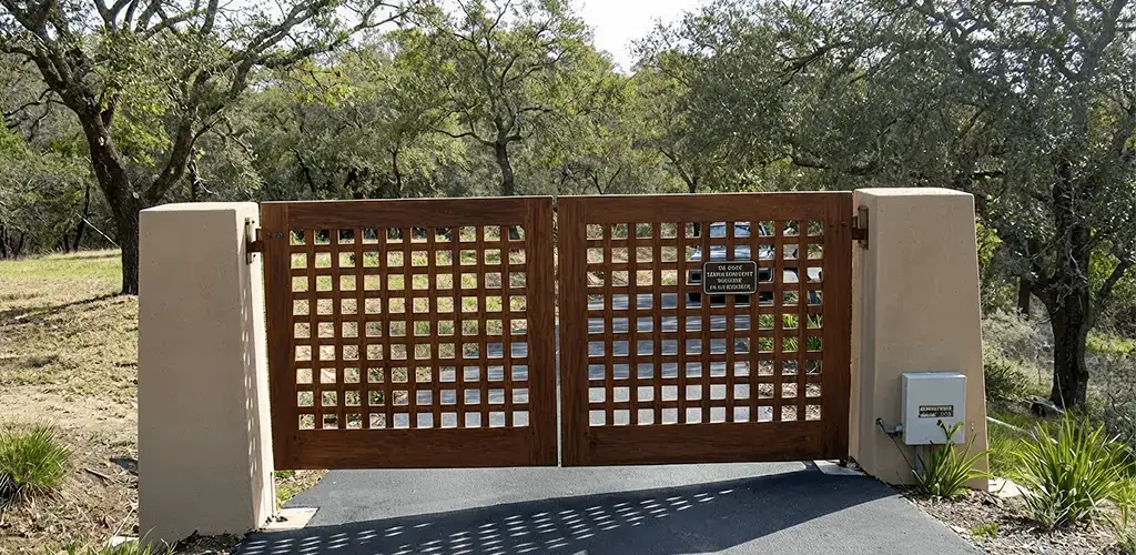 Driveway gate installation for a residential property in Baton Rouge, LA